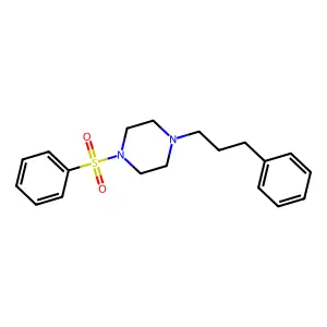 1-(3-Phenylpropyl)-4-(phenylsulfonyl)piperazine structure
