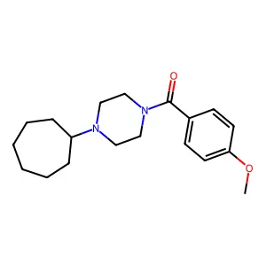 1-Cycloheptyl-4-(4-methoxybenzoyl)piperazine structure