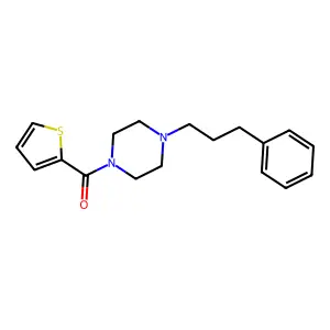 [4-(3-Phenylpropyl)piperazin-1-yl]-thiophen-2-ylmethanone structure