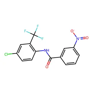N-[4-chloro-2-(trifluoromethyl)phenyl]-3-nitrobenzamide structure