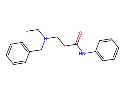 3-[benzyl(ethyl)amino]-N-phenylpropanamide structure