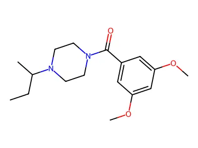 1-Sec-butyl-4-(3,5-dimethoxybenzoyl)piperazine structure
