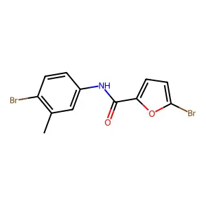 5-bromo-N-(4-bromo-3-methylphenyl)-2-furamide structure