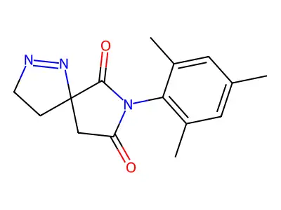 7-(2,4,6-Trimethylphenyl)-1,2,7-triazaspiro[4.4]non-1-ene-6,8-dione structure