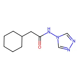2-cyclohexyl-N-(4H-1,2,4-triazol-4-yl)acetamide structure