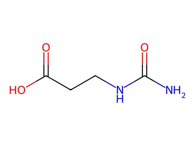 3-脲基丙酸 structure