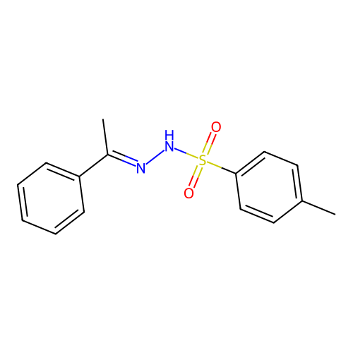Acetophenone tosylhydrazone structure