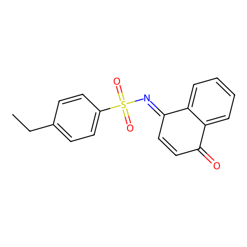 4-ethyl-N-(4-oxonaphthalen-1-ylidene)benzenesulfonamide structure