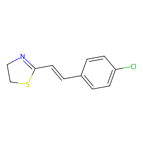 2-[2-(4-Chlorophenyl)vinyl]-4,5-dihydro-1,3-thiazole structure