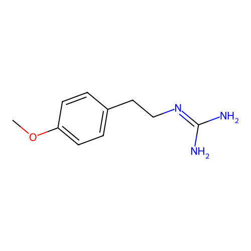 2-[2-(4-Methoxyphenyl)ethyl]guanidine structure