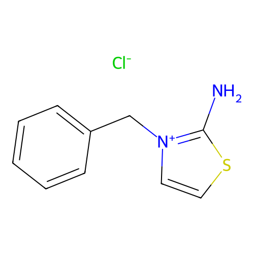 2-Amino-3-benzyl-1,3-thiazol-3-ium chloride structure