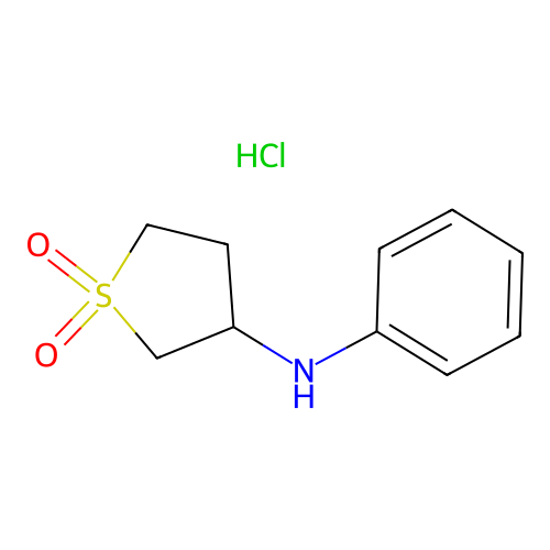 3-(Phenylamino)tetrahydrothiophene 1,1-dioxide hydrochloride structure