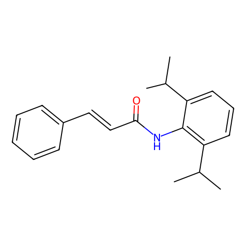 N-[2,6-di(propan-2-yl)phenyl]-3-phenylprop-2-enamide structure