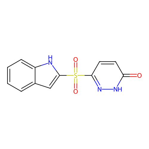 6-(1H-indole-2-sulfonyl)-2,3-dihydropyridazin-3-one structure
