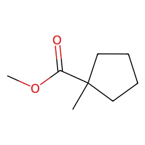 Cyclopentanecarboxylic acid, 1-methyl-, methyl ester structure