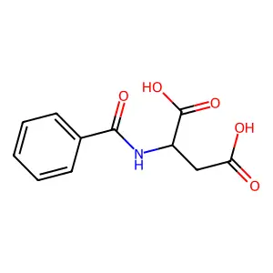 N-Benzoylaspartic acid structure