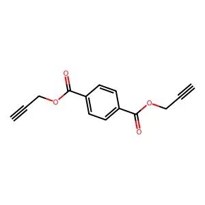 Bis(propargyl)terephthalate structure