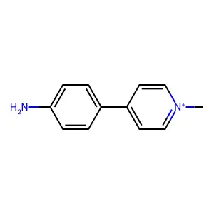 Pyridinium, 4-(4-aminophenyl)-1-methyl- structure