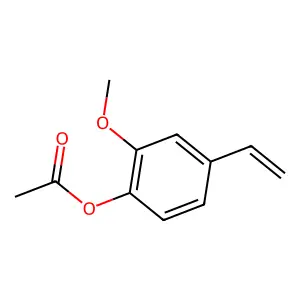 2-Methoxy-4-vinylphenyl acetate structure