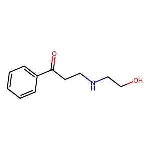 3-[(2-Hydroxyethyl)amino]-1-phenylpropan-1-one structure