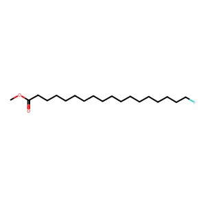 Octadecanoic acid, 18-fluoro-, methyl ester structure