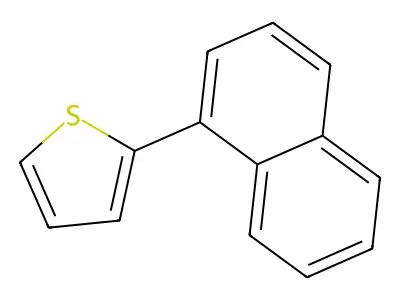 Thiophene, 2-(1-naphthalenyl)- structure