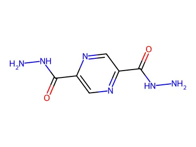 Pyrazine-2,5-dicarbohydrazide structure