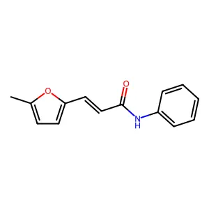 (E)-3-(5-methylfuran-2-yl)-N-phenylprop-2-enamide structure
