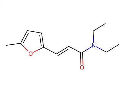 n,n-Diethyl-3-(5-methylfuran-2-yl)acrylamide structure
