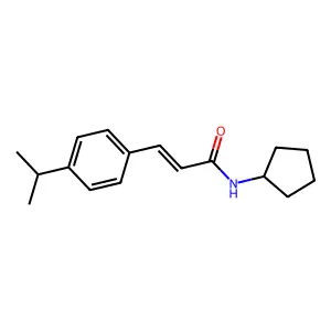 N-cyclopentyl-3-(4-isopropylphenyl)acrylamide structure