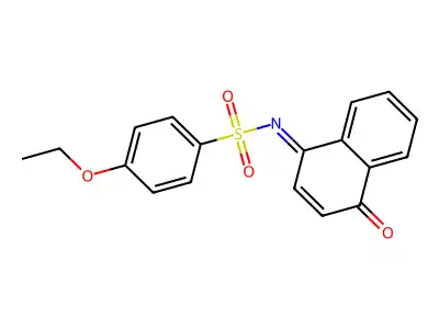 4-ethoxy-N-(4-oxonaphthalen-1-ylidene)benzenesulfonamide structure
