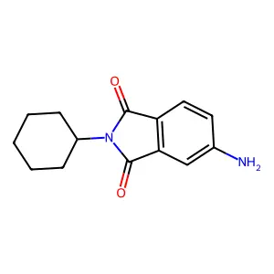5-Amino-2-cyclohexylisoindole-1,3-dione structure