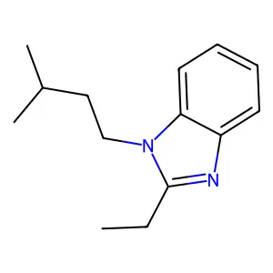 2-Ethyl-1-(3-methylbutyl)-1H-benzimidazole structure