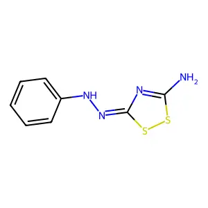 5-(Phenylhydrazinylidene)-1,2,4-dithiazol-3-amine structure