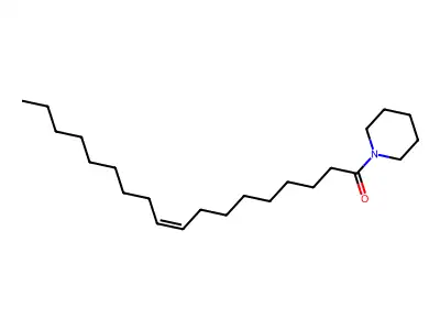 (9Z)-1-(1-Piperidinyl)-9-octadecen-1-one structure