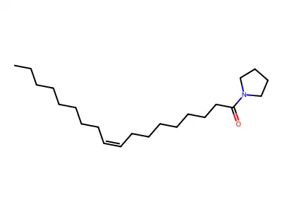 Pyrrolidine, 1-(1-oxo-9-octadecenyl)-, (Z)- structure