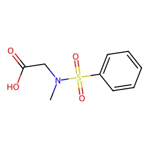 N-(苯磺酰基)肌氨酸 structure