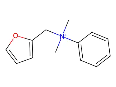 (2-Furylmethyl)(dimethyl)phenyl-lambda(5)-azane structure