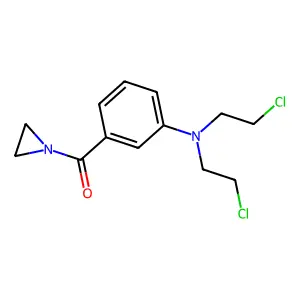 Ketone, 1-aziridinyl m-(bis(2-chloroethyl)amino)phenyl structure