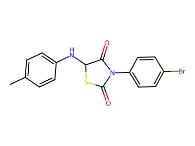 3-(4-Bromophenyl)-5-(4-methylanilino)-1,3-thiazolidine-2,4-dione structure