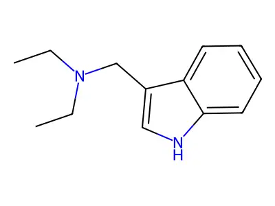 N,N-二乙基-1H-吲哚-3-甲胺 structure