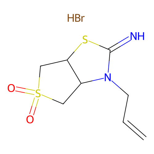 3-Allyltetrahydrothieno[3,4-d][1,3]thiazol-2(3h)-imine 5,5-dioxide hydrobromide structure