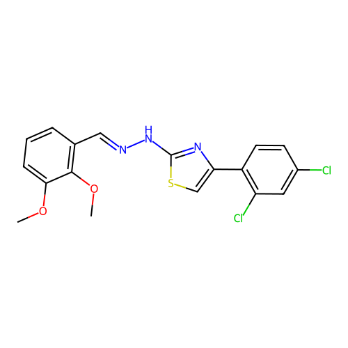 C18H15Cl2N3O2S structure