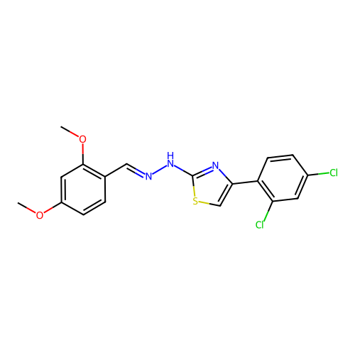 C18H15Cl2N3O2S structure