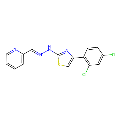 C15H10Cl2N4S structure