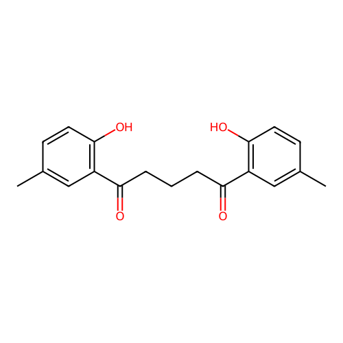 1,5-Bis(2-hydroxy-5-methyl-phenyl)pentane-1,5-dione structure