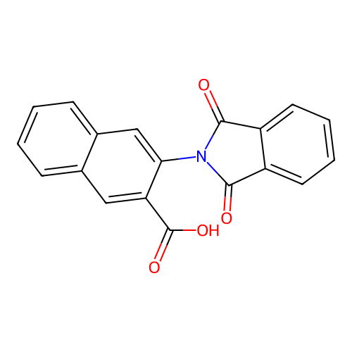 3-(1,3-dioxo-1,3-dihydro-2H-isoindol-2-yl)-2-naphthoic acid structure