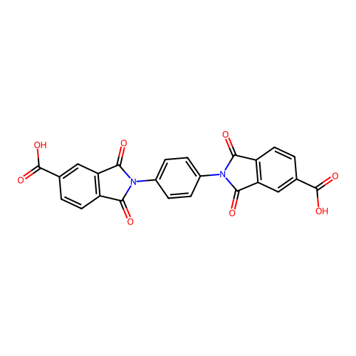2,2'-(1,4-Phenylene)bis(1,3-dioxoisoindoline-5-carboxylic acid) structure