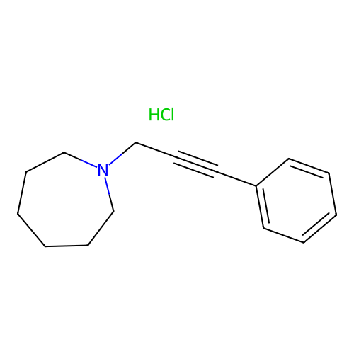 1-(3-Phenylprop-2-YN-1-YL)azepane hydrochloride structure