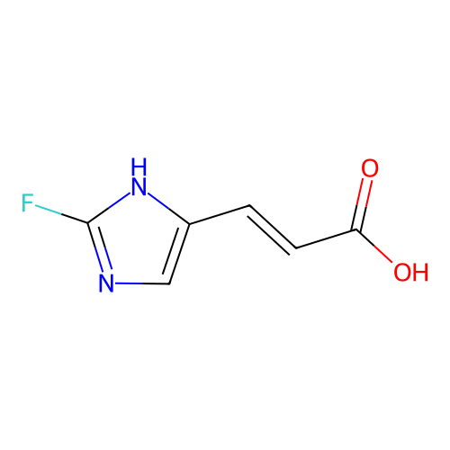 Imidazole, 2-fluoro-5-[2-carboxyvinyl]- structure